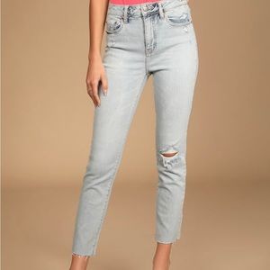 Brand New Daze Denim Daily Driver Long High Rise Skinny Straight Size 25